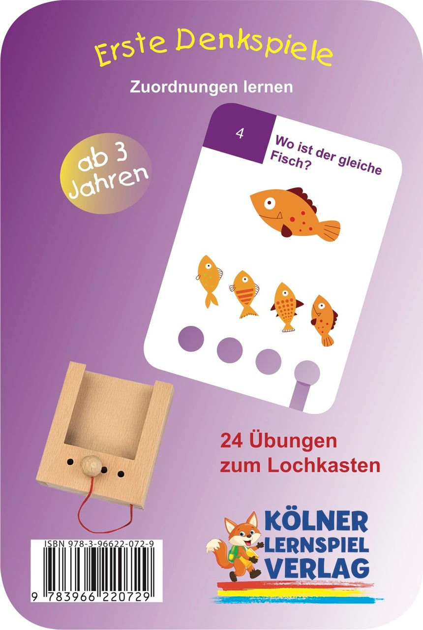 Lochkasten. Erste Denkspiele 3+