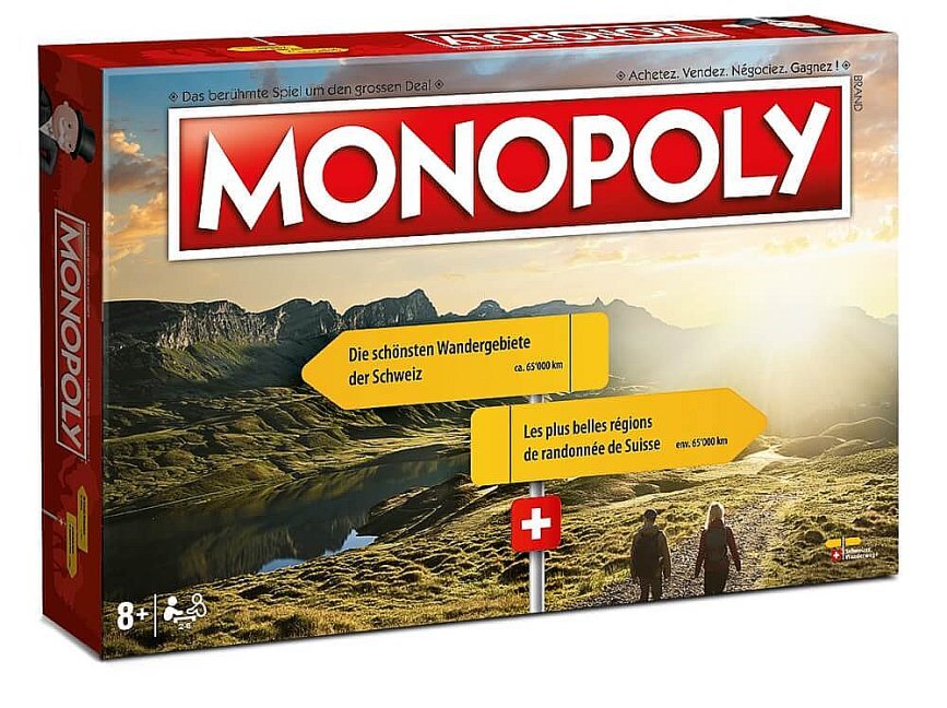 Monopoly Die schönsten Wandergebiete der Schweiz