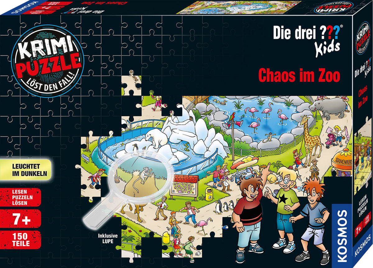 Krimipuzzle Die drei ??? Kids Chaos im Zoo