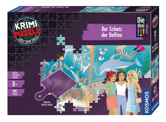 Krimipuzzle Die drei !!! Der Schatz der Delfine